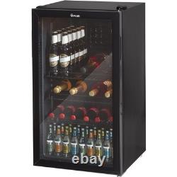 Swan 80L Glass Fronted Undercounter Drinks Fridge SR12030BN READ DESCRIPTION