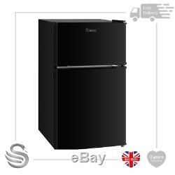 Swan 87L Under Counter Fridge Freezer Black Brand New