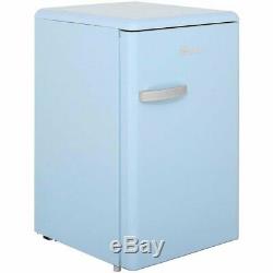 Swan Retro Blue Undercounter Fridge-130l-a+wow-fab Colour