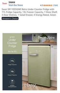 Swan Retro Free Standing Fridge. Brand New Still Boxed