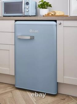 Swan Retro Under Counter Fridge BLUE NEW BOXED COLLECTION ONLY