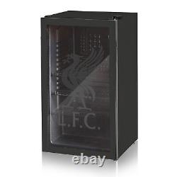 Swan Under Counter Fridge 80L Liverpool FC Black Glass Fronted