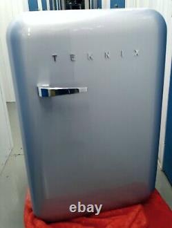 Teknix T130RDS Retro Style Fridge Silver 122 Litre See Description