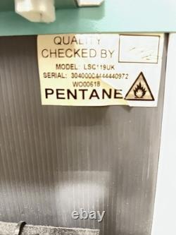 The Lec Medical LSC119UK is a 119-litre under-counter laboratory fridge-freezer