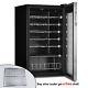 Under Counter 33 Bottles Wine Beer Fridge Drinks Cooler 95l Led Stainless Steel
