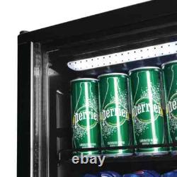 Under Counter Bottle Cooler Back Bar Glass Door Display Fridge Wine Cooler 92l