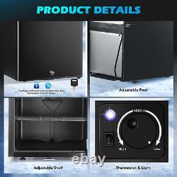 Under Counter Drinks Fridge 40L Beer / Wine Cooler, LED Light + Pcyspvcagqcwiqifw