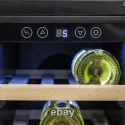 Under-Counter/Freestanding Dual Zone Wine Fridge & Cooler 60cm 40 Bottle/120 Can