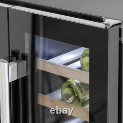 Under-Counter/Freestanding Dual Zone Wine Fridge & Cooler 60cm 40 Bottle/120 Can