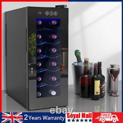 Under Counter Fridge 55W LED 33L Beer / Wine Cooler With Glass Door Touch Panel