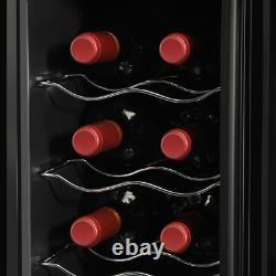 Under Counter Fridge 55W LED 33L Beer / Wine Cooler With Glass Door Touch Panel