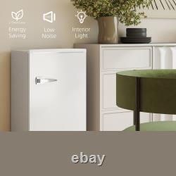 Under Counter Fridge, 85L Retro Freestanding Refrigerator with Chill Box