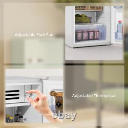 Under Counter Fridge, 85L Retro Freestanding Refrigerator with Chill Box