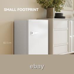 Under Counter Fridge, 85L Retro Freestanding Refrigerator with Chill Box