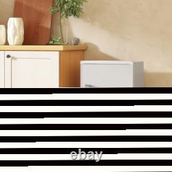 Under Counter Fridge, 85L Retro Freestanding Refrigerator with Chill Box