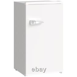 Under Counter Fridge, 85L Retro Freestanding Refrigerator with Chill Box