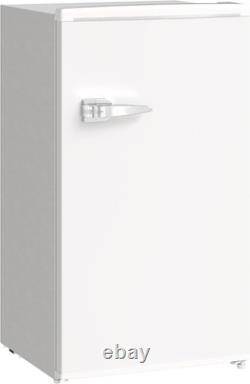 Under Counter Fridge 85L Retro Freestanding with Chiller Box, White Refrigerat