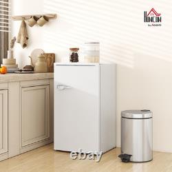 Under Counter Fridge 85L Retro Freestanding with Chiller Box, White Refrigerat