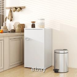Under Counter Fridge, 85L Small Retro Refrigerator with Chiller Box, Adjustable