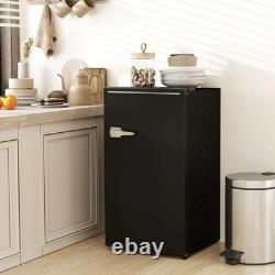 Under Counter Fridge, 85L Small Retro Refrigerator with Chiller Box, Adjustable
