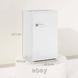 Under Counter Fridge, 85L Small Retro Refrigerator with Chiller Box, Adjustable