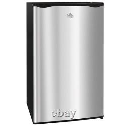 Under Counter Fridge, 91L Small Fridge with Chiller Box, Removable Shelf, Revers