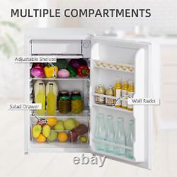 Under Counter Fridge 91L White with Adjustable Shelves and Salad Drawer