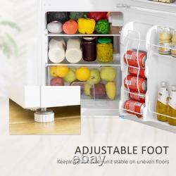 Under Counter Fridge Freezer 88L Small Refrigerator Drawer Shelves Inner Light