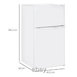 Under Counter Fridge Freezer 88L Small Refrigerator Drawer Shelves Inner Light