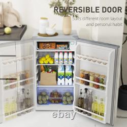 Under Counter Fridge Unit Kitchen 91L Freestanding Lockable Refrigerator Freezer