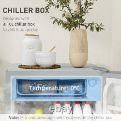 Under Counter Fridge Unit Kitchen 91L Freestanding Lockable Refrigerator Freezer