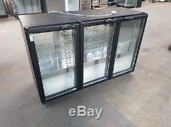 Under counter 3 glass door fridge bar cooler drink wine fridge for restaurant