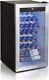 Under Counter Wine Fridge 95l Wine Cooler Stainless Steel Led Touch Screen 3-18