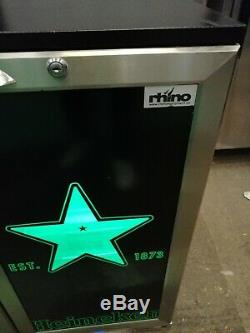 Under-counter double door Rhino Monaco fridge +2 and freezer -6c