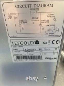 Undercounter Stainless Steel Refrigerator Tefcold UR200S