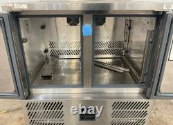 Undercounter double door fridge 240v