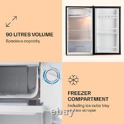 Upright Freezer Fridge 90L Freestanding Food Chiller Kitchen Vegetable Box Black