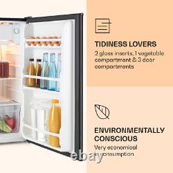 Upright Freezer Fridge 90L Freestanding Food Chiller Kitchen Vegetable Box Black