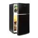 Upright Freezer Fridge Freestanding 87l Food Chiller Kitchen Vegetable Box Black
