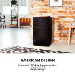 Upright Freezer Fridge Freestanding 87L Food Chiller Kitchen Vegetable Box Black
