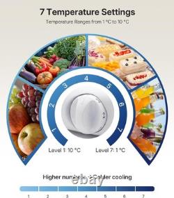Upstreman 91 Litres Under Counter Fridge Without Freezer 83cm, Small Refrigerato