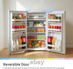 Versatile 93L Under Counter Fridge with Built-In Cooler for Optimal Storage
