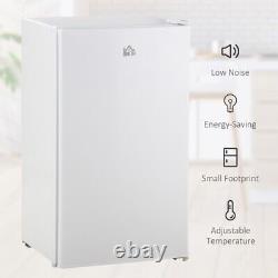 White Compact Fridge 91L Under Counter Refrigerator Reversible Door Chiller Box