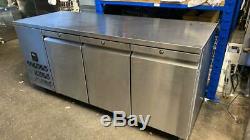 Williams HJC3SA 3 Door Stainless Steel Under Counter Fridge. 545 ltr