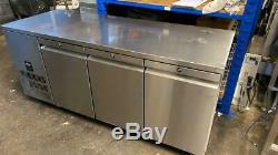 Williams HJC3SA 3 Door Stainless Steel Under Counter Fridge. 545 ltr