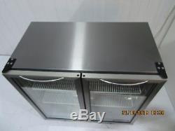 Williams Under Counter Double Glass Display Fridge Chiller Bc2ss 2 Shelf's