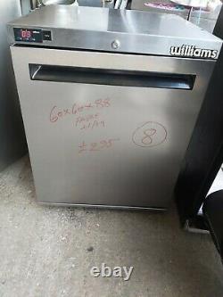 Williams undercounter single door fridge stainless steal heavy duty 60x60x88 cm