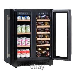 Wine Cooler 40 Bottle Dual Zone Under Counter Freestanding Fridge