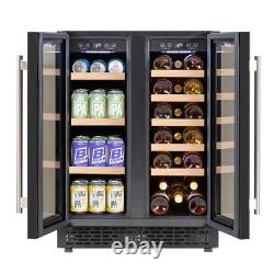 Wine Cooler 40 Bottle Dual Zone Under Counter Freestanding Fridge