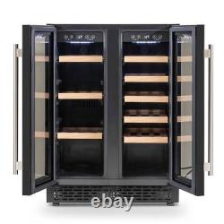 Wine Cooler 40 Bottle Dual Zone Under Counter Freestanding Fridge